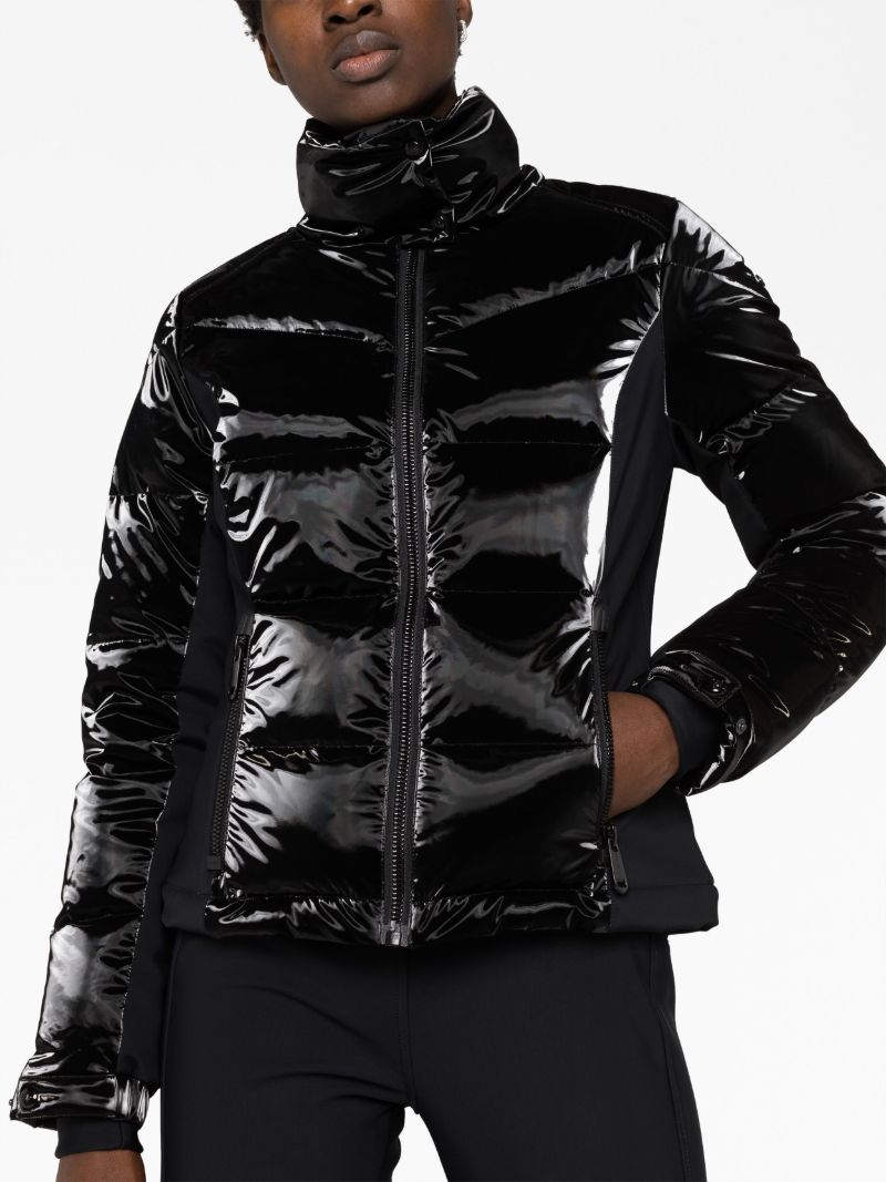 Black Shiver Quilted Ski Jacket
