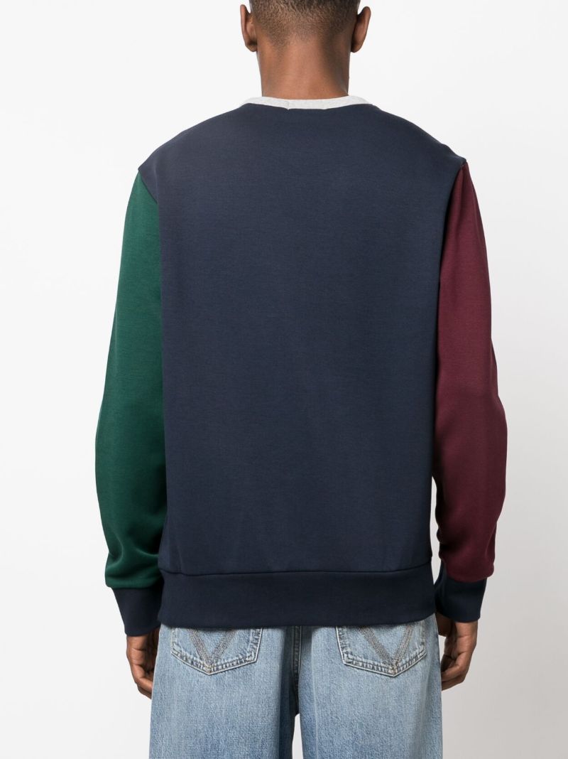 Blue Polo Pony Colourblock Sweatshirt