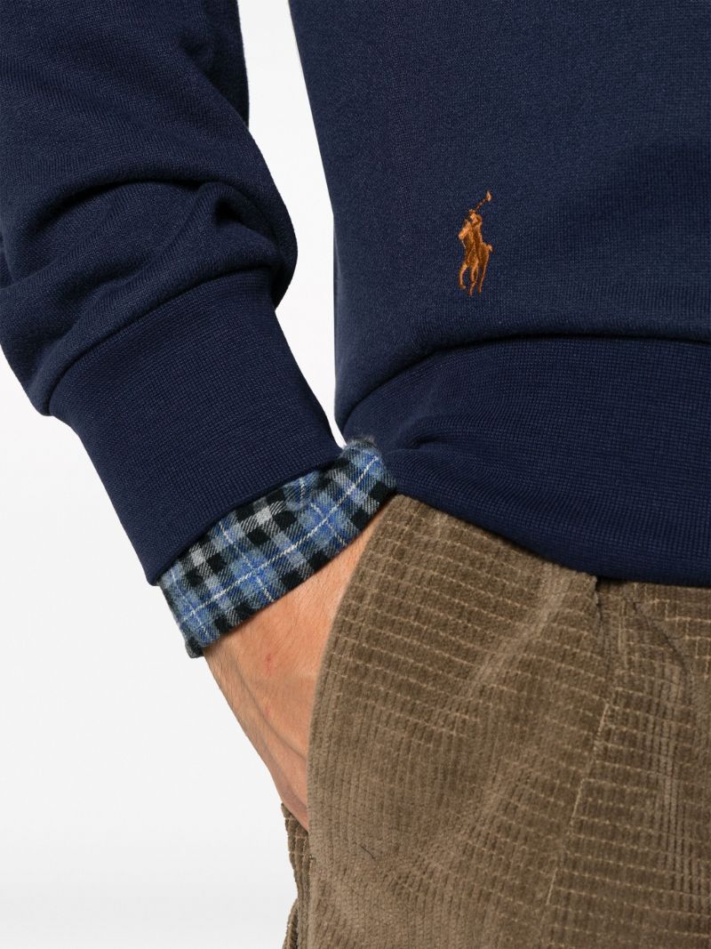 Blue Logo-appliquÃ_x0083_Â© Sweatshirt