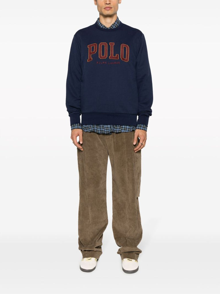 Blue Logo-appliquÃ_x0083_Â© Sweatshirt