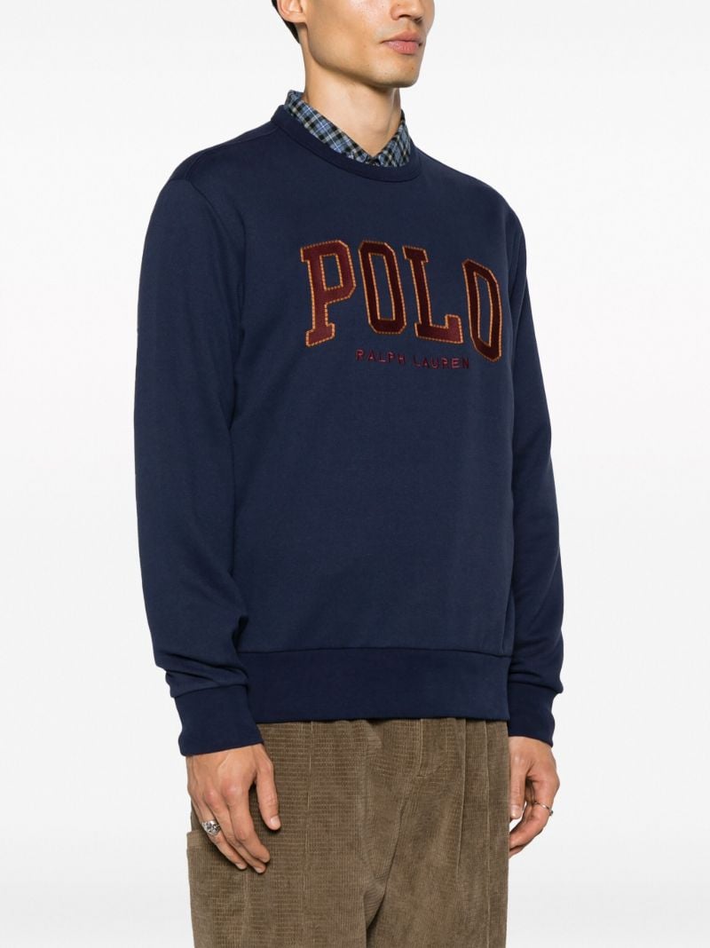 Blue Logo-appliquÃ_x0083_Â© Sweatshirt