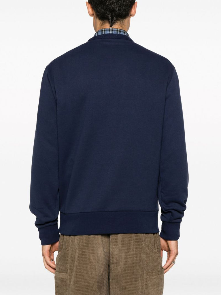 Blue Logo-appliquÃ_x0083_Â© Sweatshirt