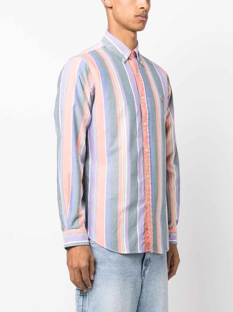 Grey Striped Cotton Shirt