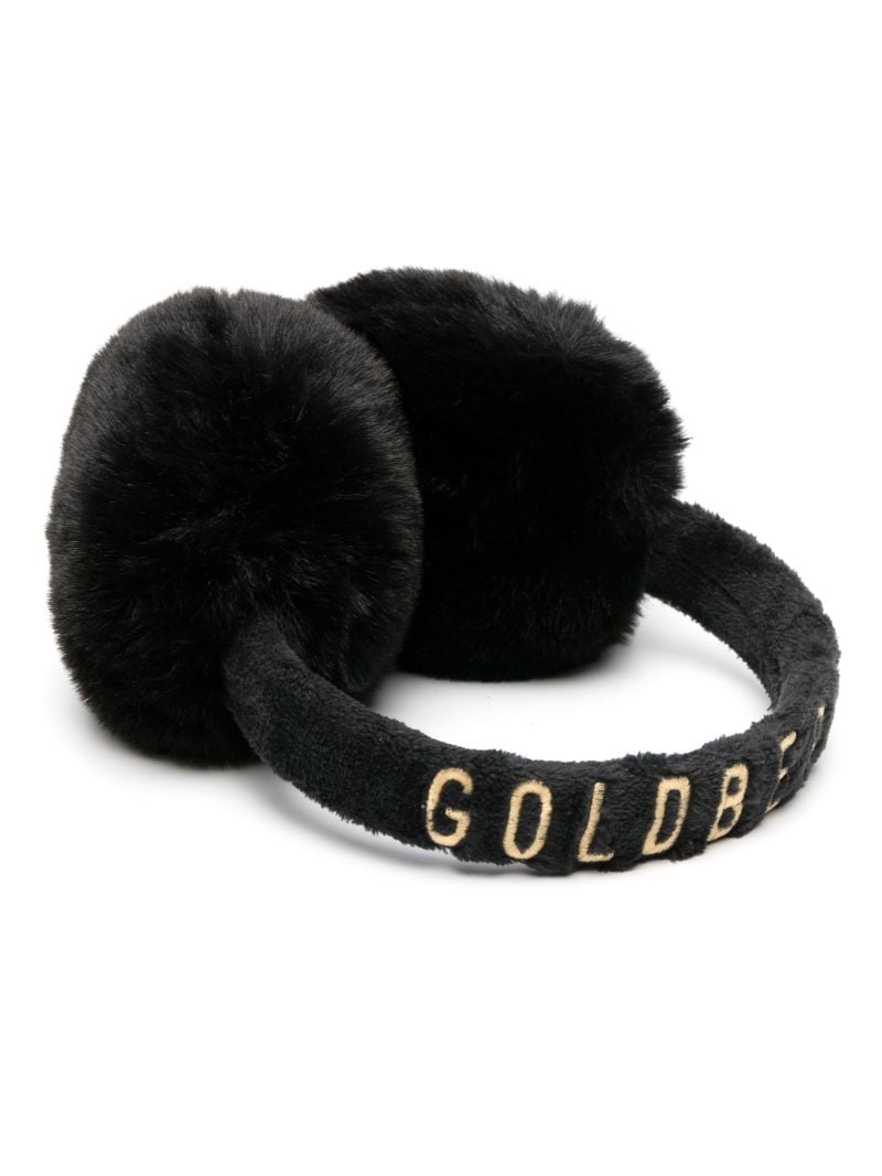 Black Fluffy Faux-fur Earwarmers