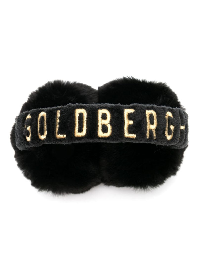 Black Fluffy Faux-fur Earwarmers