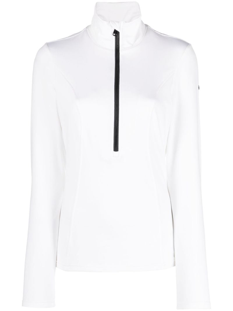 White Serena Half-zip Ski Top
