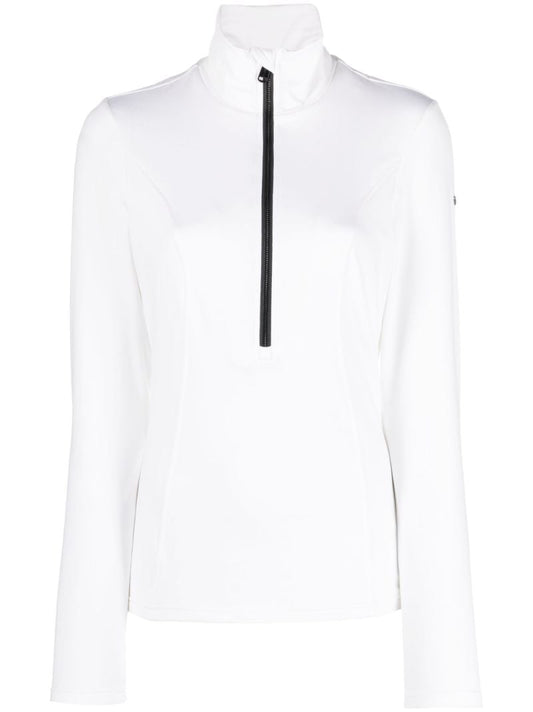 White Serena Half-zip Ski Top