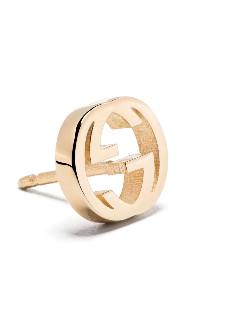 18k Yellow Gold Interlocking G Stud Earrings