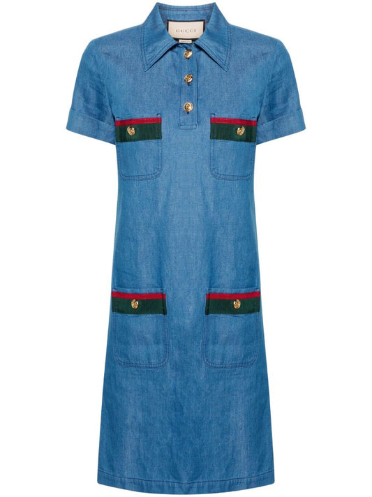Blue Denim Mini Dress