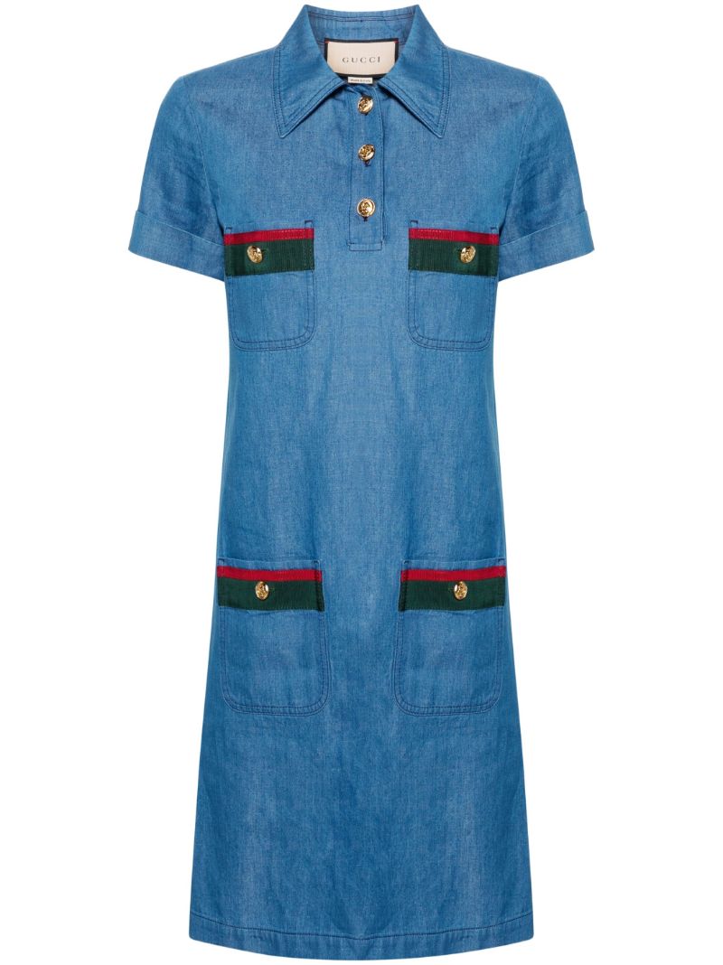 Blue Denim Mini Dress