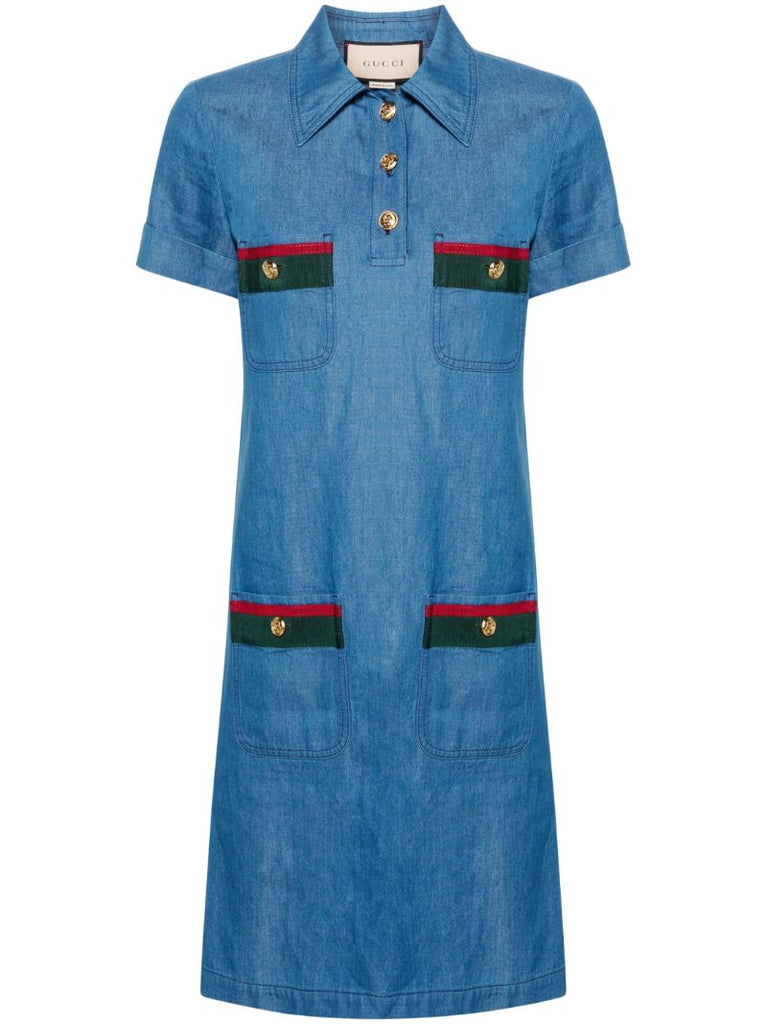 Blue Denim Mini Dress
