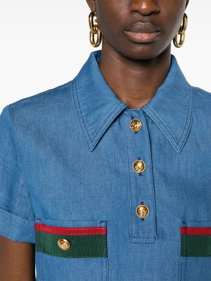 Blue Denim Mini Dress