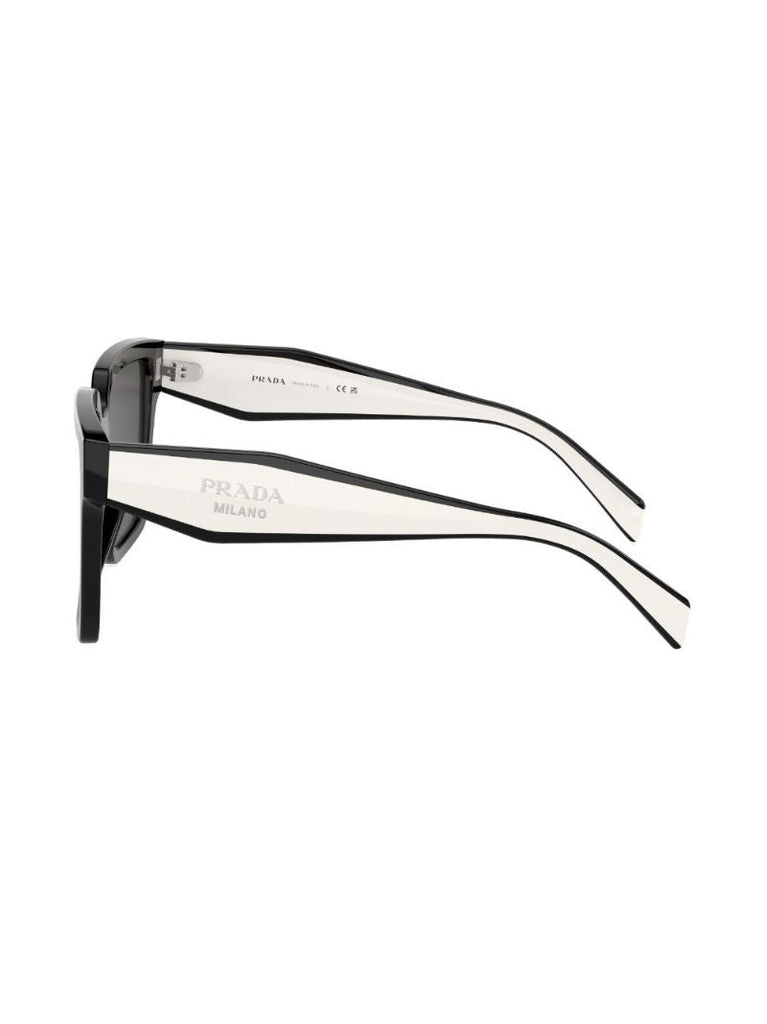 Black Logo Lettering Oversized Sunglasses