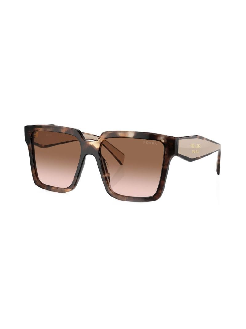 Brown Tortoiseshell Effect Oversized Sunglasses