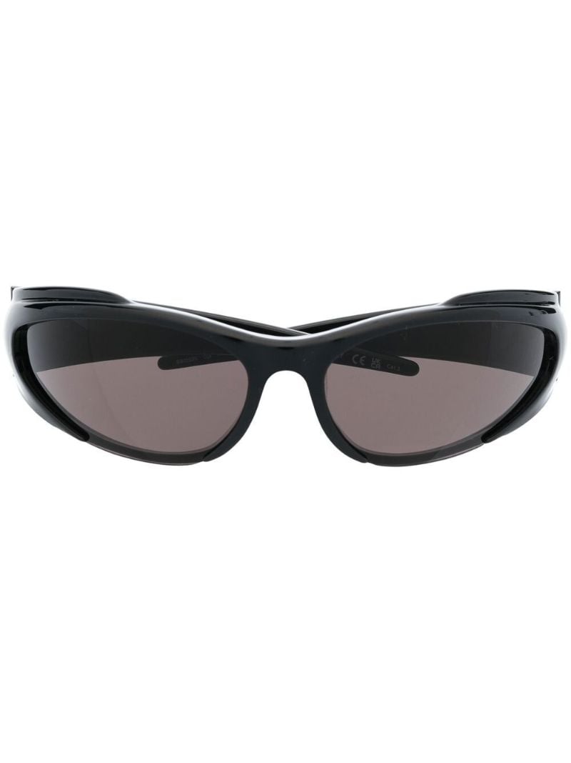 Black Reverse Xpander Rectangle Sunglasses