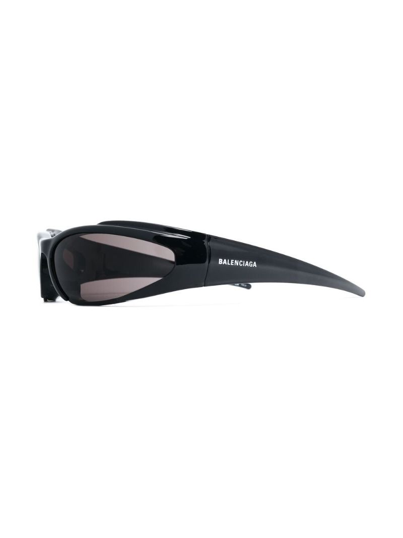 Black Reverse Xpander Rectangle Sunglasses