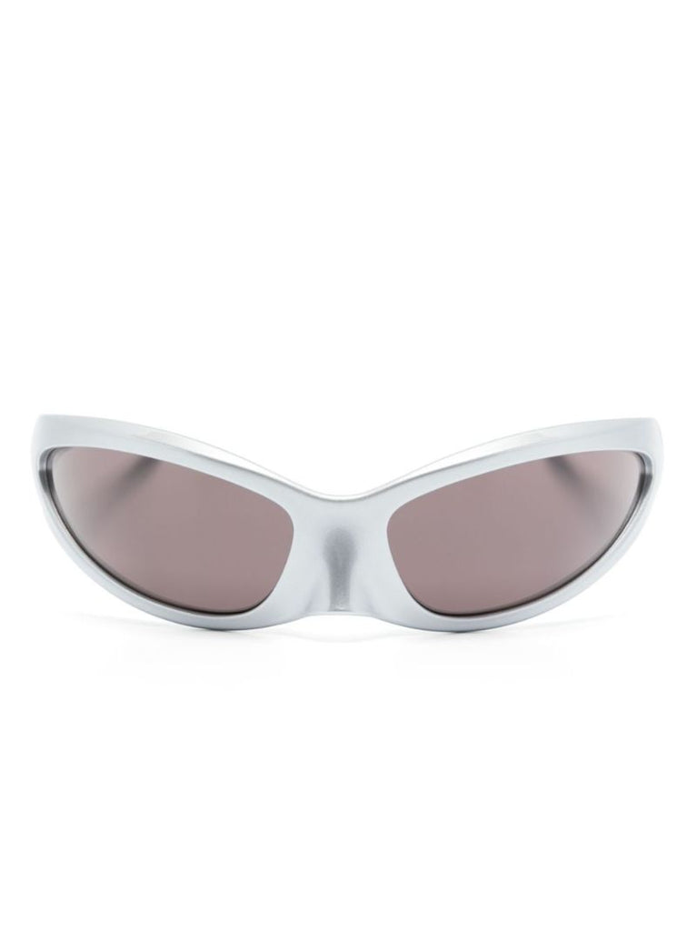 Silver-tone Skin Cat Sunglasses