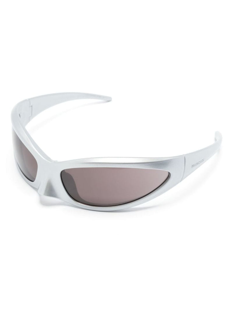 Silver-tone Skin Cat Sunglasses