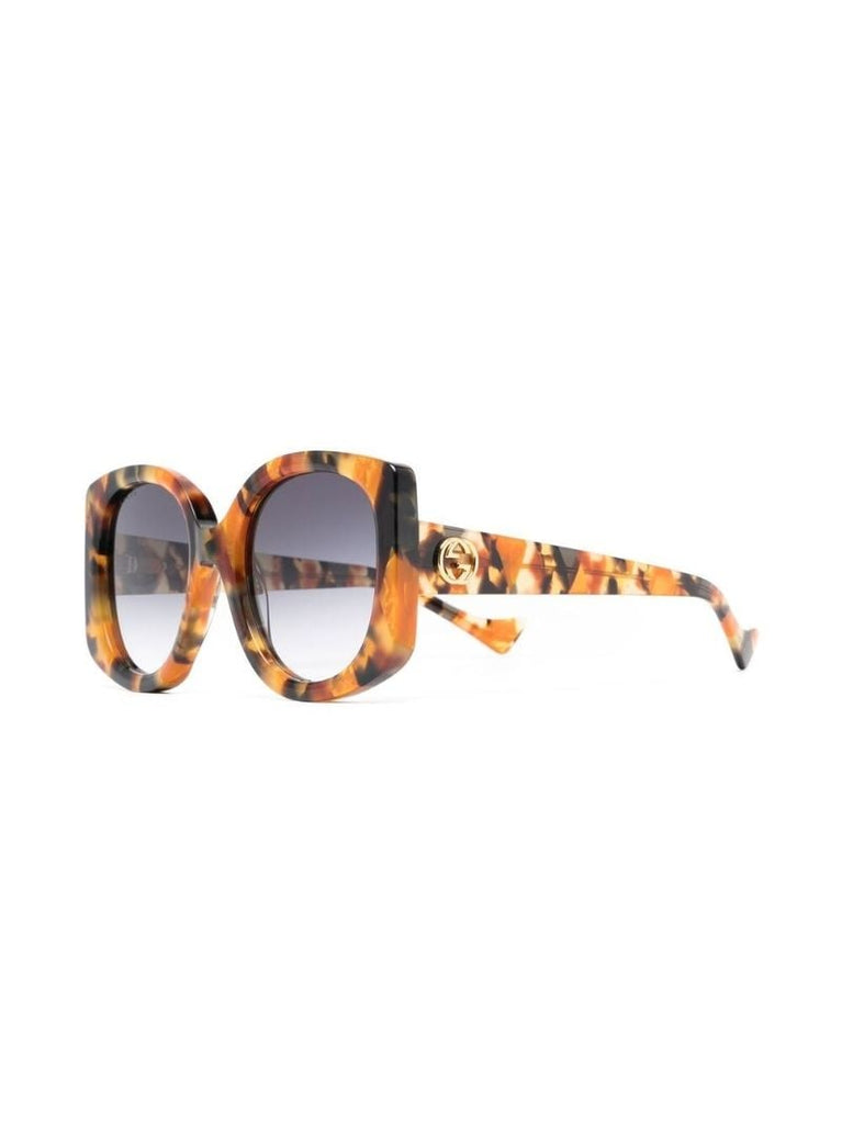 Brown Tortoiseshell Butterfly Frame Sunglasses