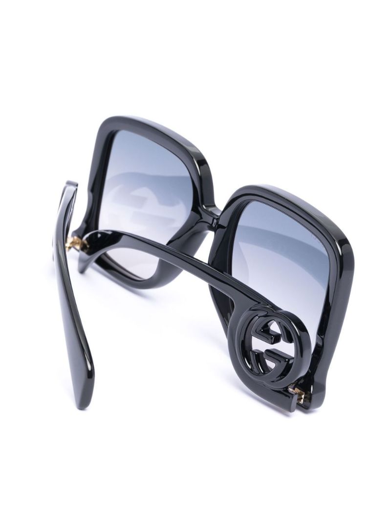 Black Oversized Square Sunglasses