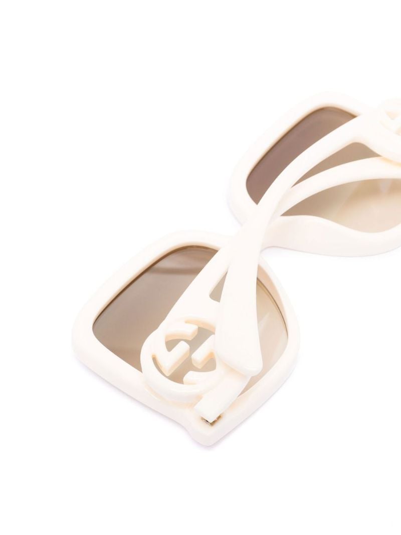 Neutral Oversized Square Sunglasses
