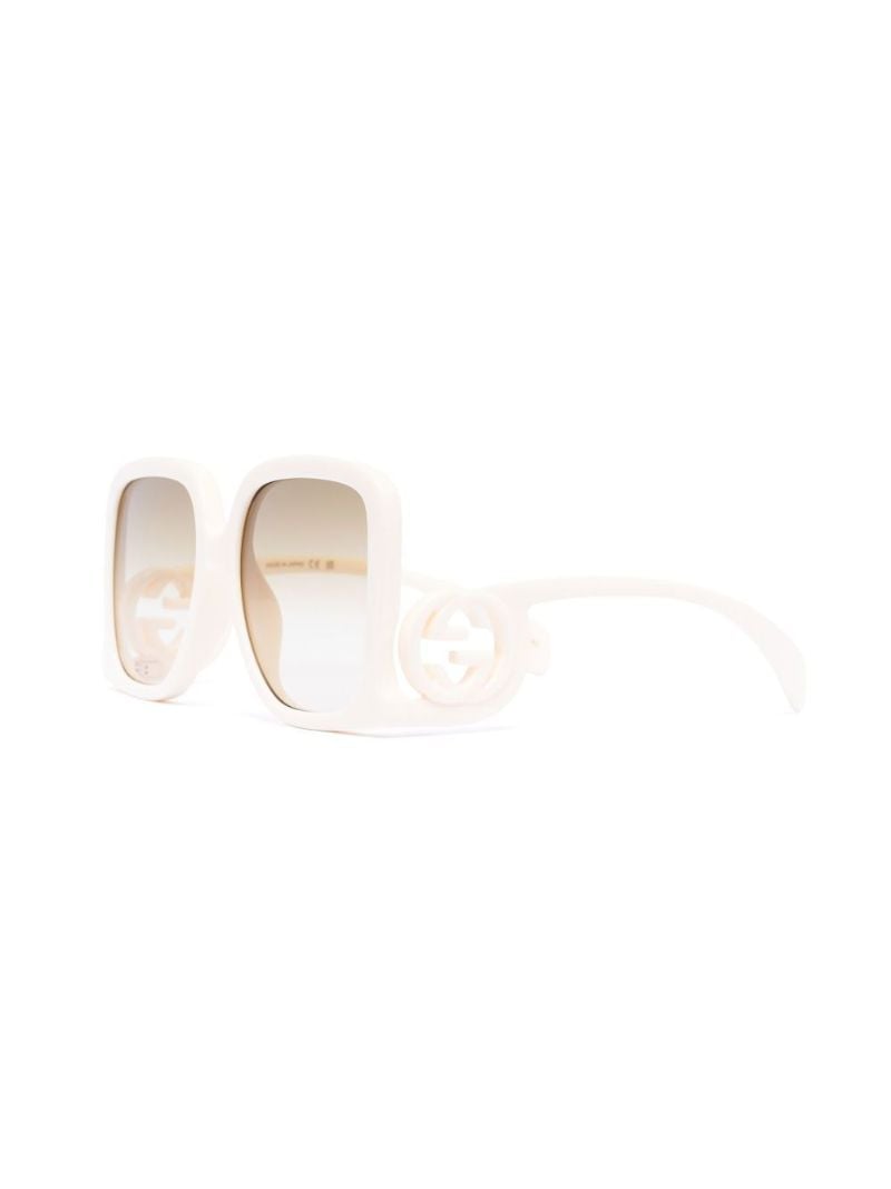 Neutral Oversized Square Sunglasses