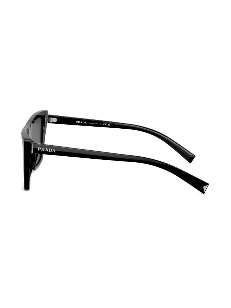 Black Rectangle-frame Sunglasses
