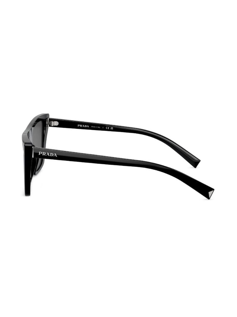 Black Rectangle-frame Sunglasses