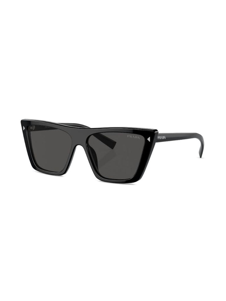 Black Rectangle-frame Sunglasses
