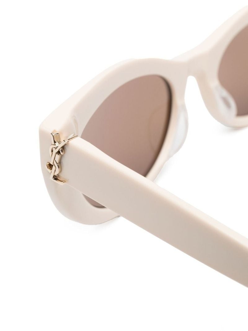 Neutral Logo Plaque Cat-eye Sunglasses
