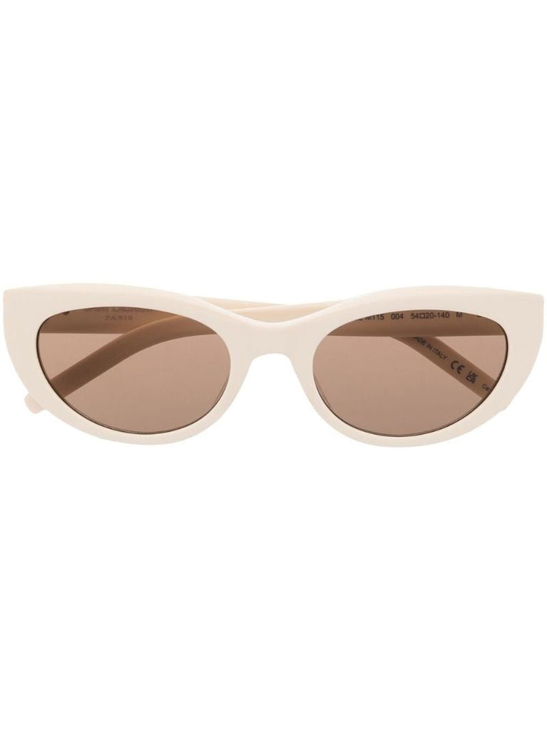 Neutral Logo Plaque Cat-eye Sunglasses