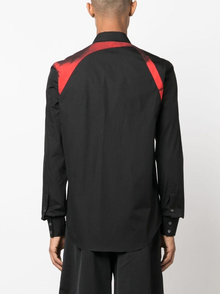 Black Harness Cotton Shirt