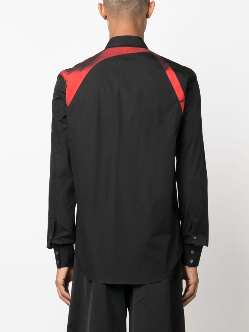 Black Harness Cotton Shirt