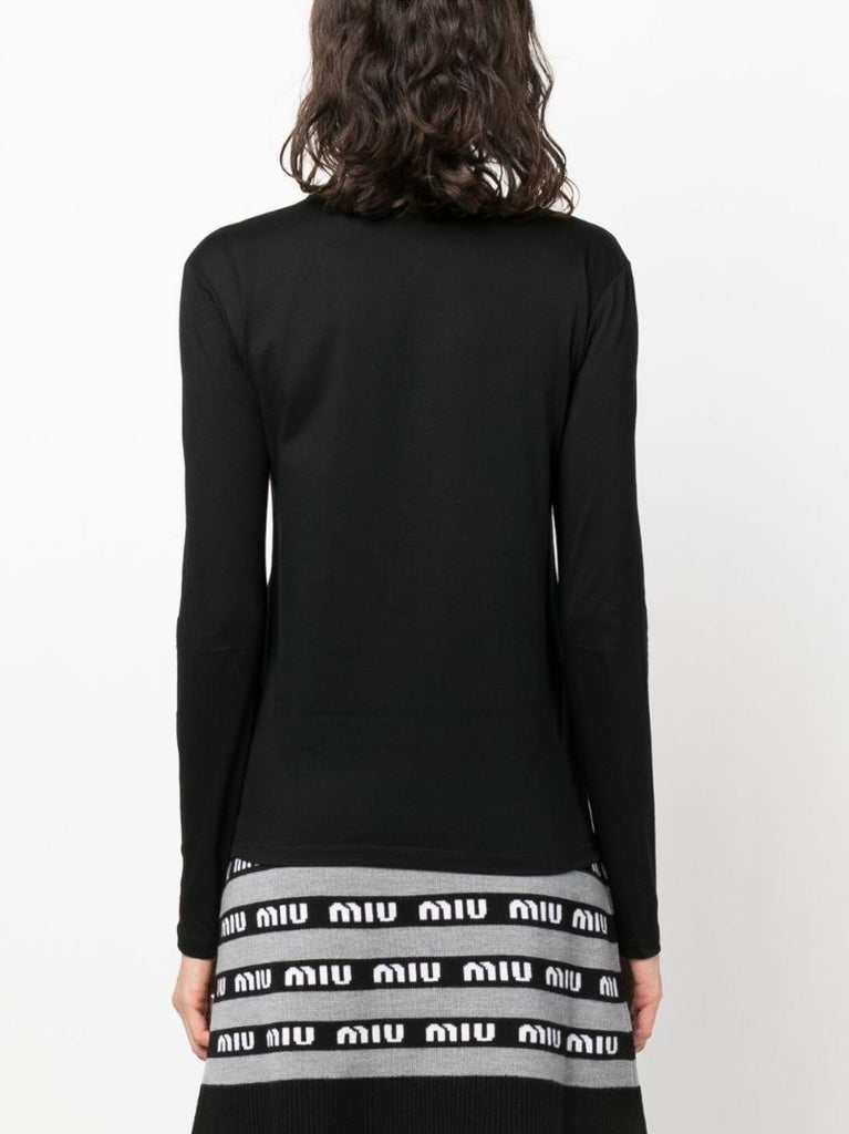 Black Logo-print Cotton T-shirt