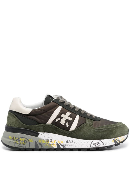 Green Lander Suede Sneakers