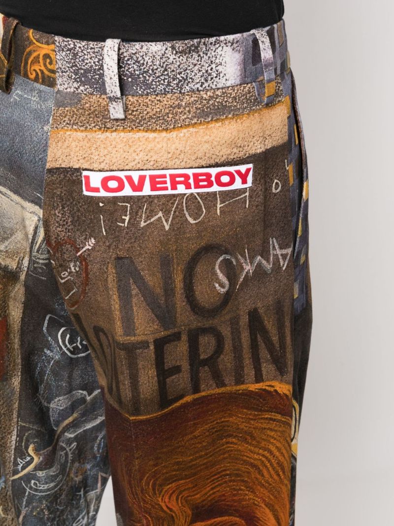 Multicolour Dead End-print Organic Cotton Trousers