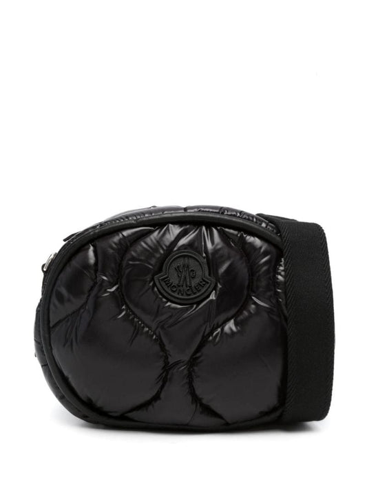 Black Delilah Quilted Shoulder Bag