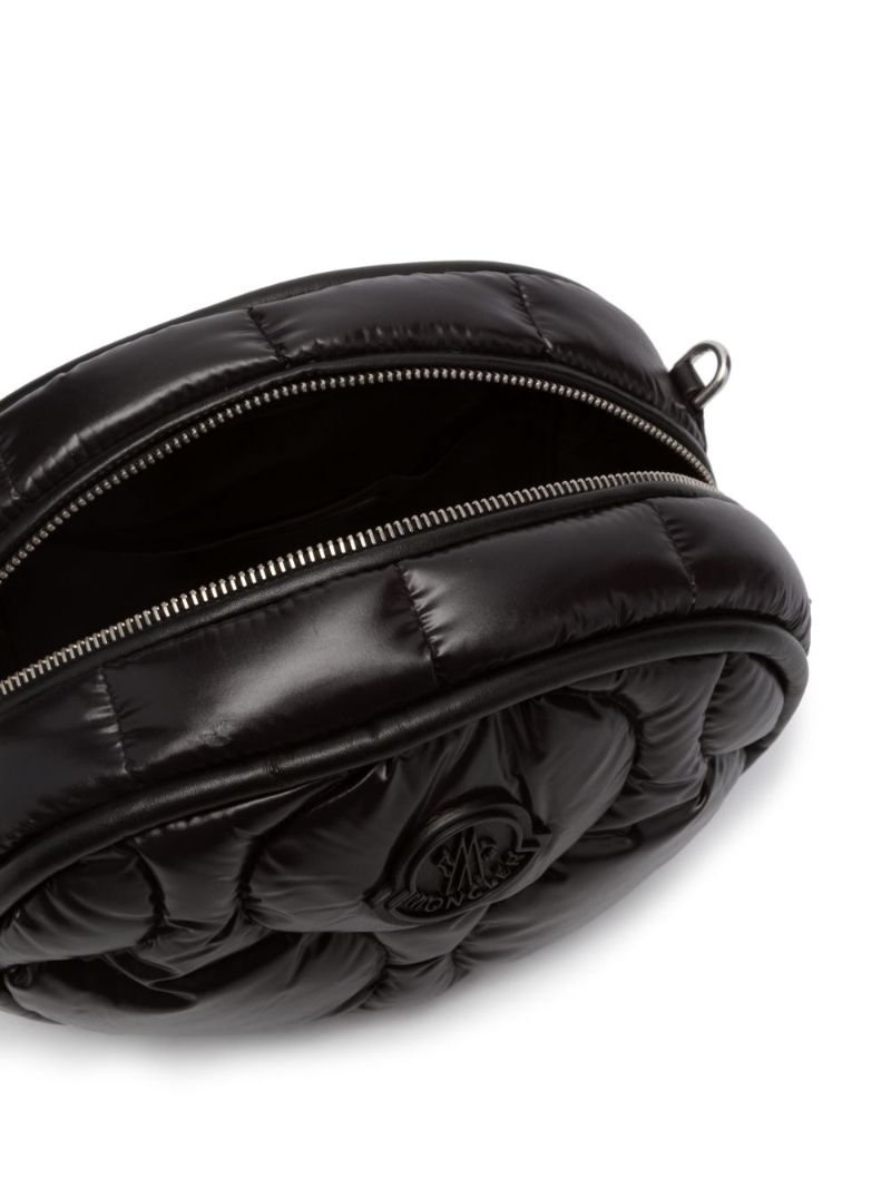Black Delilah Quilted Shoulder Bag