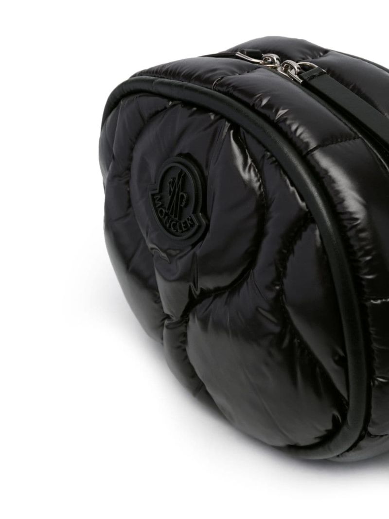 Black Delilah Quilted Shoulder Bag