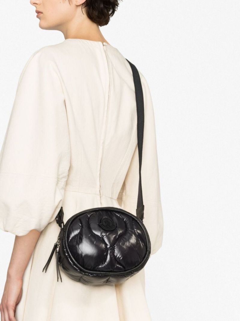 Black Delilah Quilted Shoulder Bag