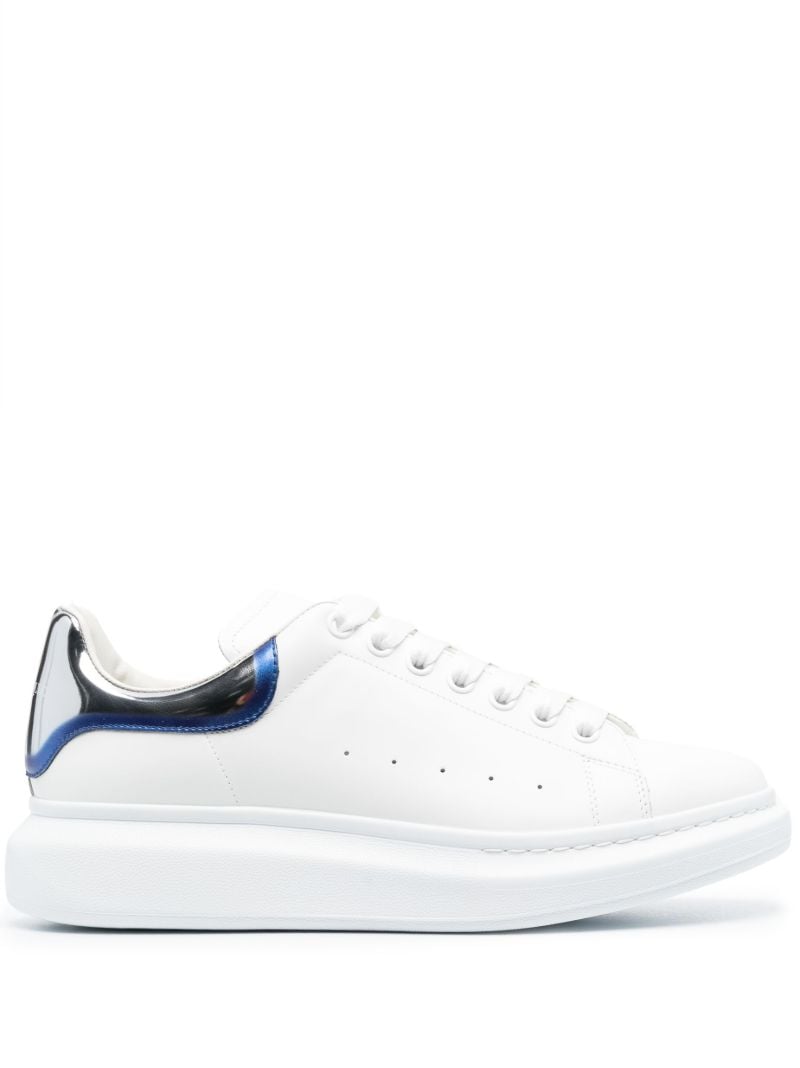 White Oversized Leather Sneakers