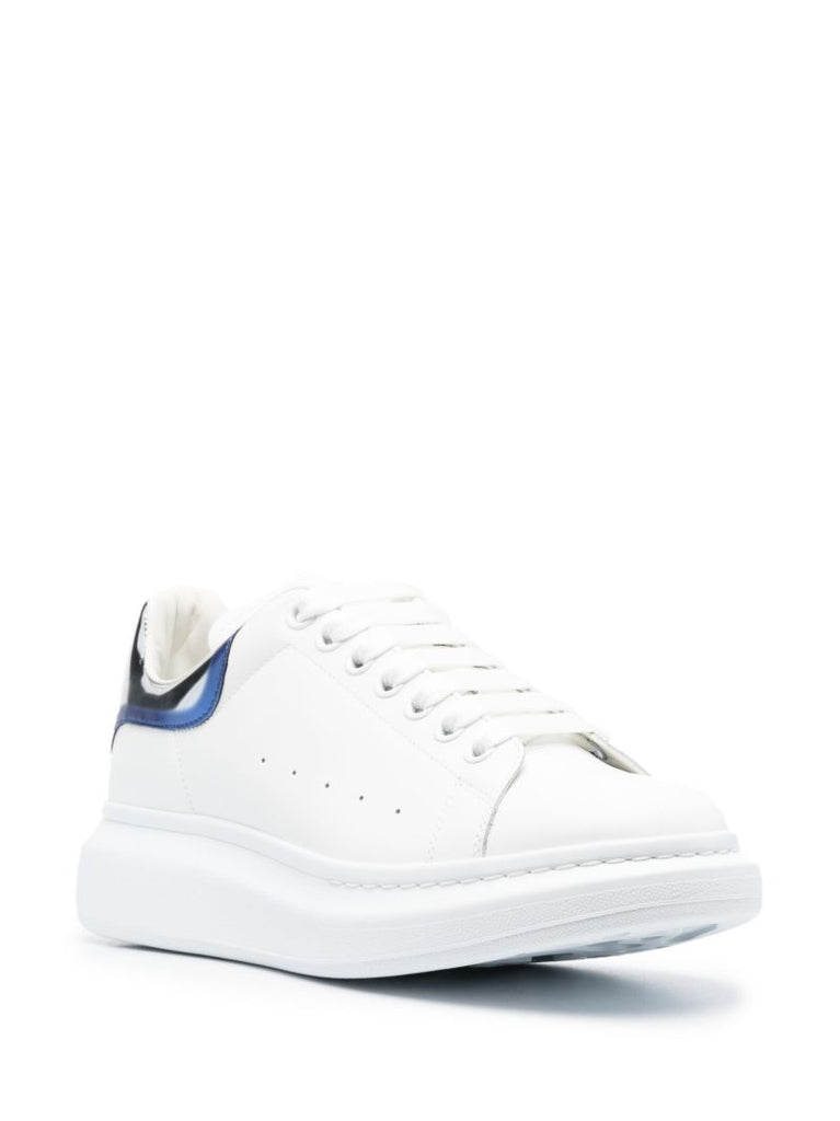 White Oversized Leather Sneakers