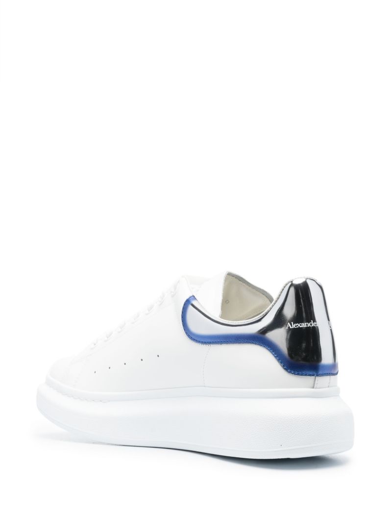 White Oversized Leather Sneakers