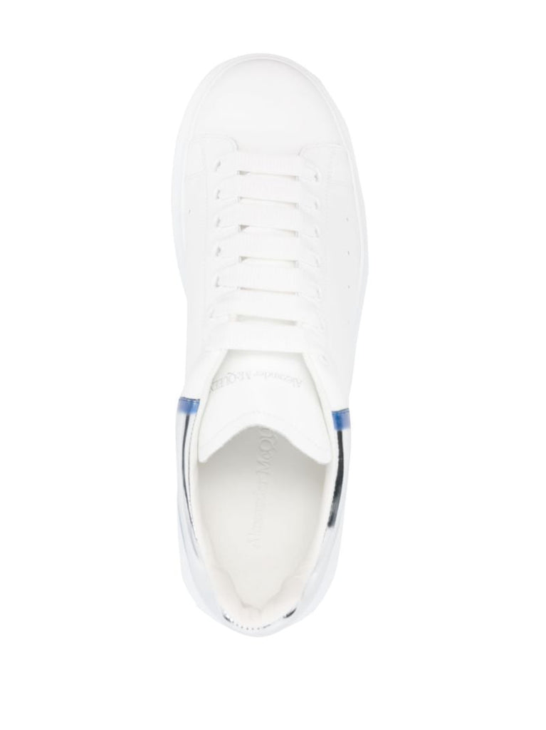 White Oversized Leather Sneakers