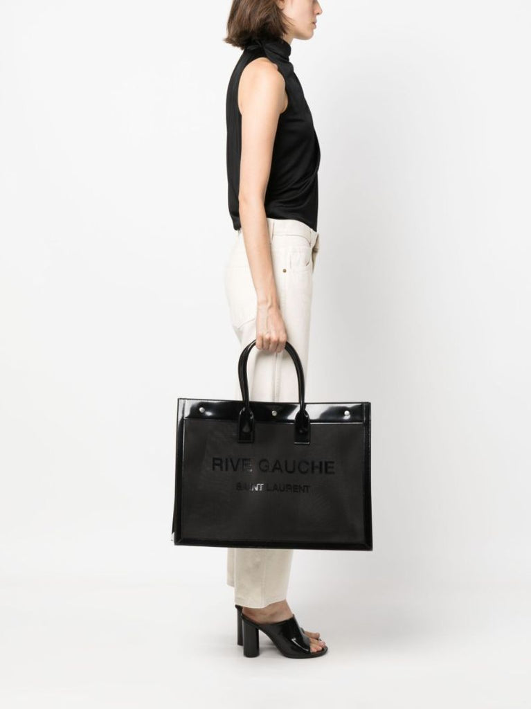Black Rive Gauche Small Tote Bag