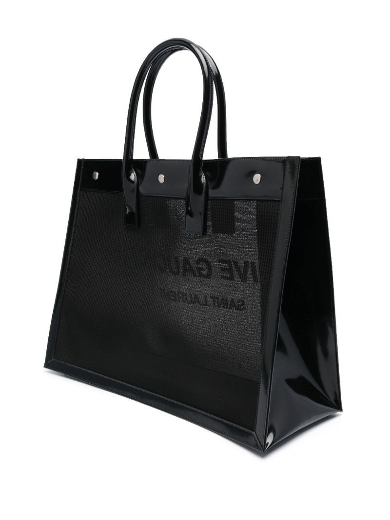 Black Rive Gauche Small Tote Bag