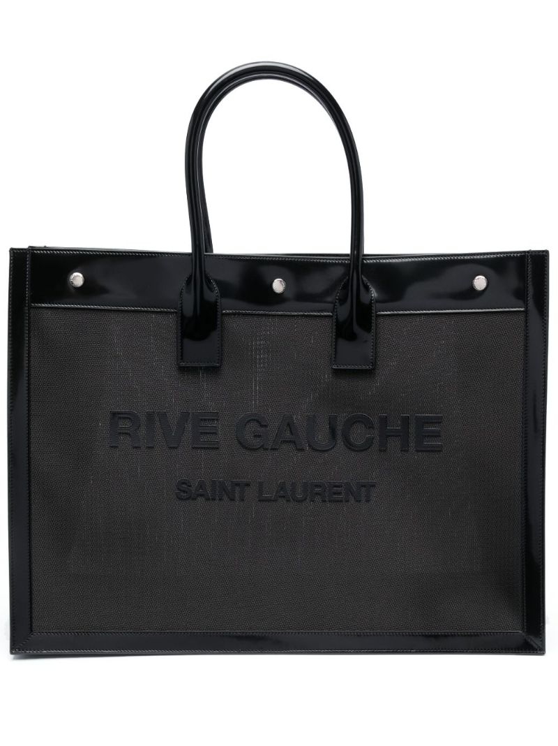 Black Rive Gauche Small Tote Bag