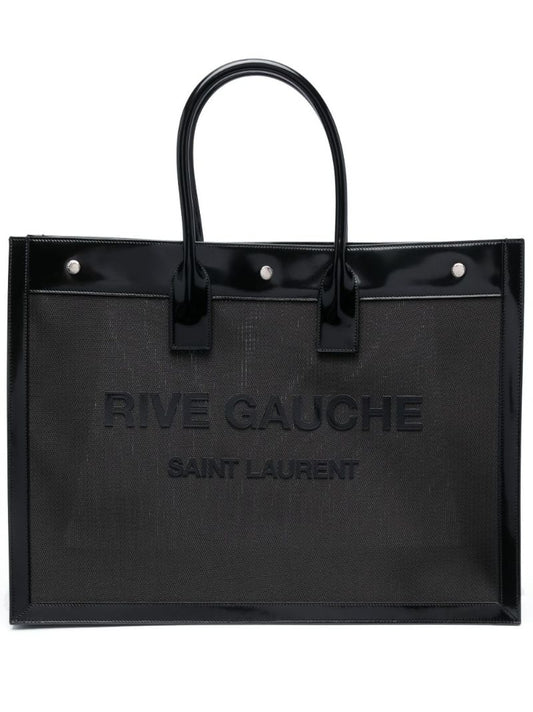 Black Rive Gauche Small Tote Bag