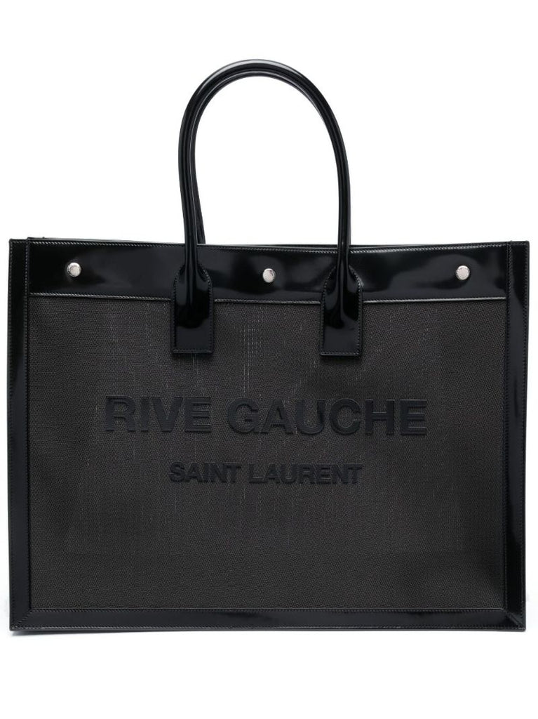 Black Rive Gauche Small Tote Bag