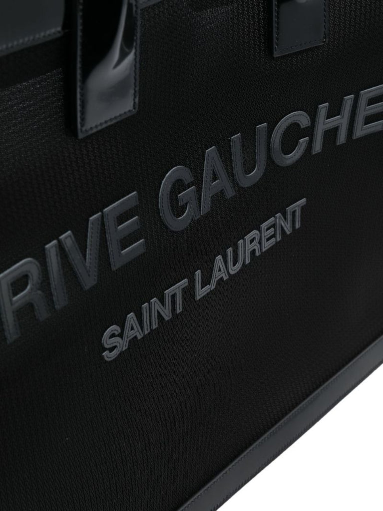 Black Rive Gauche Small Tote Bag